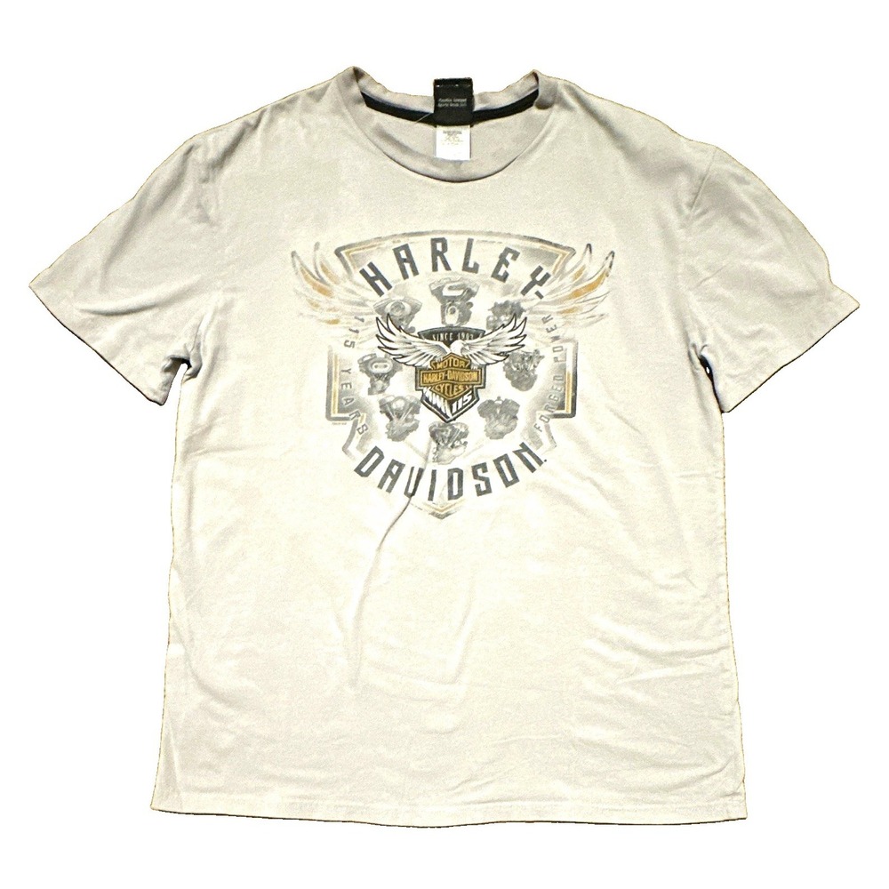 Harley-Davidson Mens Graphic T-Shirt Hall's Springfield IL Size L